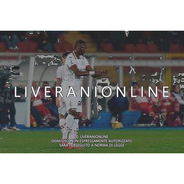 TVEM March 8, 2025 Lecce, Italy - US Lecce vs AC Milan - Italian soccer serie A 2024/25 - Via Del Mare Stadium. In the pic: Tammy Abraham of AC Milan celebrates foto emmanuele mastodonato-ag aldo liverani sas