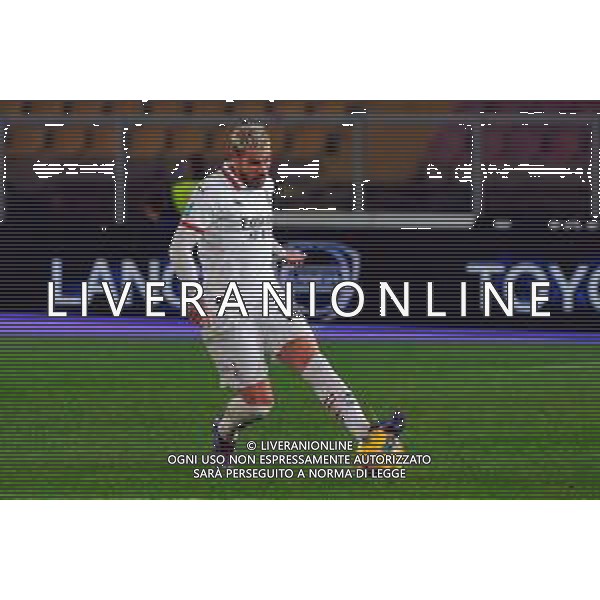 TVEM March 8, 2025 Lecce, Italy - US Lecce vs AC Milan - Italian soccer serie A 2024/25 - Via Del Mare Stadium. In the pic: Theo Hernandez of AC Milan foto emmanuele mastodonato-ag aldo liverani sas
