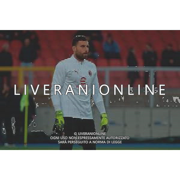 TVEM March 8, 2025 Lecce, Italy - US Lecce vs AC Milan - Italian soccer serie A 2024/25 - Via Del Mare Stadium. In the pic: Marco Sportiello of AC Milan foto emmanuele mastodonato-ag aldo liverani sas
