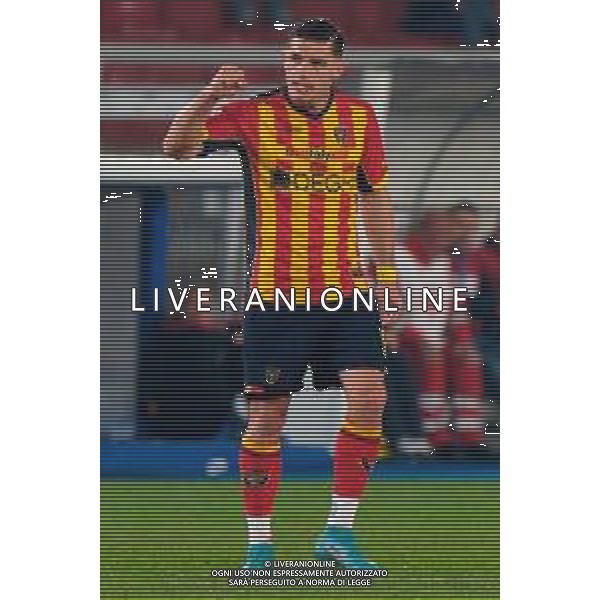 TVEM March 8, 2025 Lecce, Italy - US Lecce vs AC Milan - Italian soccer serie A 2024/25 - Via Del Mare Stadium. In the pic: Nikola Krstovic of US Lecce celebrates after scoring a goal foto emmanuele mastodonato-ag aldo liverani sas