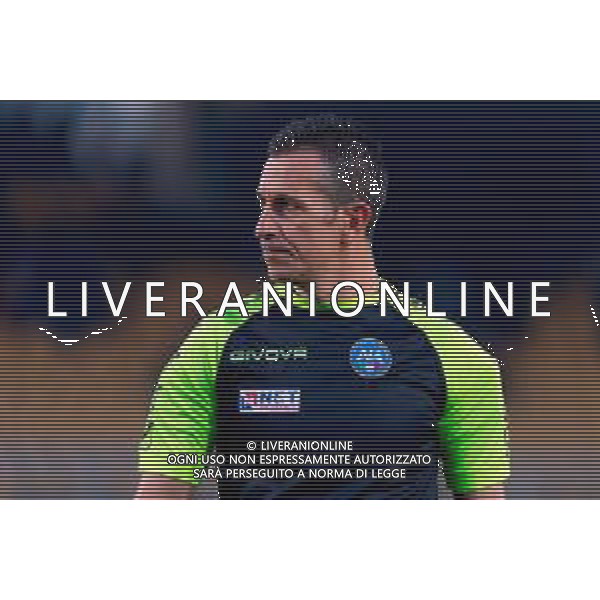 TVEM March 8, 2025 Lecce, Italy - US Lecce vs AC Milan - Italian soccer serie A 2024/25 - Via Del Mare Stadium. In the pic: the referee Daniele Doveri of Roma foto emmanuele mastodonato-ag aldo liverani sas
