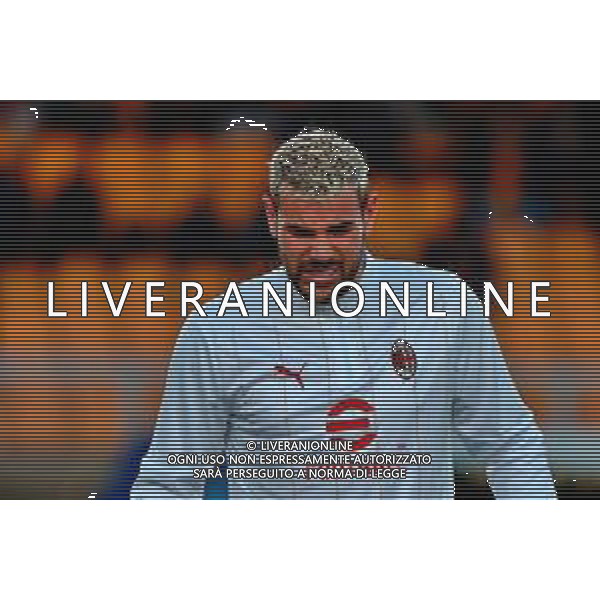 TVEM March 8, 2025 Lecce, Italy - US Lecce vs AC Milan - Italian soccer serie A 2024/25 - Via Del Mare Stadium. In the pic: Theo Hernandez of AC Milan foto emmanuele mastodonato-ag aldo liverani sas
