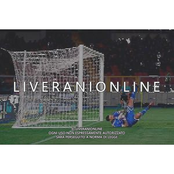 TVEM March 8, 2025 Lecce, Italy - US Lecce vs AC Milan - Italian soccer serie A 2024/25 - Via Del Mare Stadium. In the pic: Wladimiro Falcone of US Lecce foto emmanuele mastodonato-ag aldo liverani sas