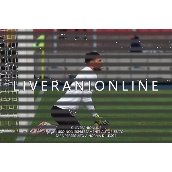 TVEM March 8, 2025 Lecce, Italy - US Lecce vs AC Milan - Italian soccer serie A 2024/25 - Via Del Mare Stadium. In the pic: Marco Sportiello of AC Milan foto emmanuele mastodonato-ag aldo liverani sas