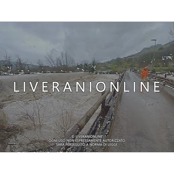 IMOLA 14 03 2025 FIUME SANTERNO IN PIENA NELLA FOTO PONTE DI BORGO TOSSIGNANO CHIUSO FOTO GIANNA SANNA-AG ALDO LIVERANI SAS