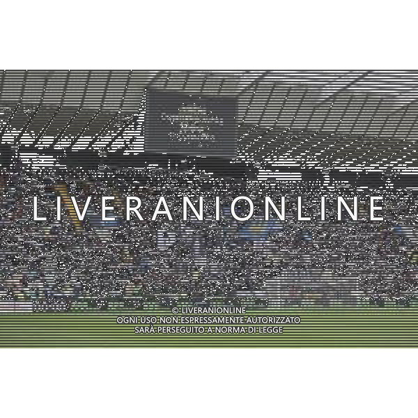 Tifosi - Udinese fans show their support during Udinese Calcio vs Hellas Verona FC, 29° Serie A Enilive 2024-25 game at Bluenergy stadium in Udine (UD), Italy, on March 15, 2025. (Photo by Davide Casentini) - AGENZIA ALDO LIVERANI SAS