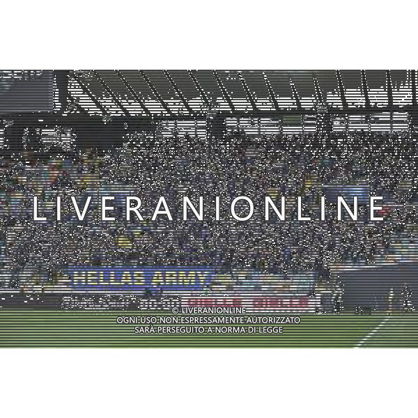 Tifosi - Hellas Verona fans show their support during Udinese Calcio vs Hellas Verona FC, 29° Serie A Enilive 2024-25 game at Bluenergy stadium in Udine (UD), Italy, on March 15, 2025. (Photo by Davide Casentini) - AGENZIA ALDO LIVERANI SAS