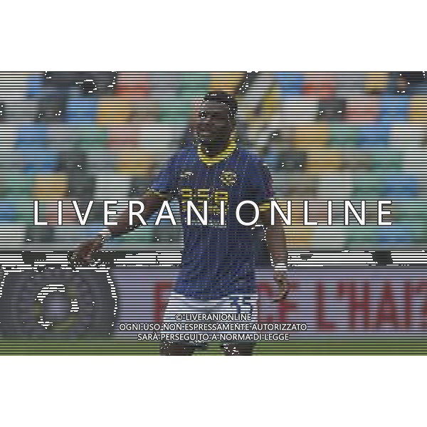 Daniel Mosquera of Hellas Verona FC during Udinese Calcio vs Hellas Verona FC, 29° Serie A Enilive 2024-25 game at Bluenergy stadium in Udine (UD), Italy, on March 15, 2025. (Photo by Davide Casentini) - AGENZIA ALDO LIVERANI SAS
