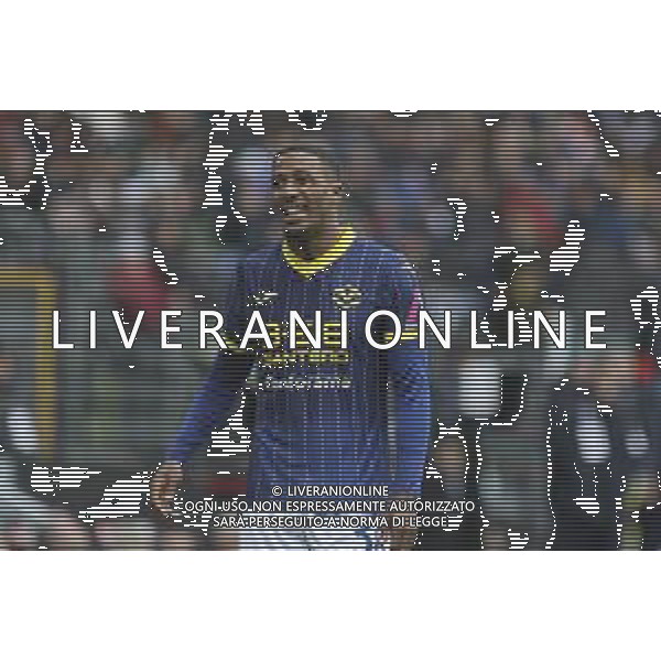 Jackson Tchatchoua of Hellas Verona FC during Udinese Calcio vs Hellas Verona FC, 29° Serie A Enilive 2024-25 game at Bluenergy stadium in Udine (UD), Italy, on March 15, 2025. (Photo by Davide Casentini)- AGENZIA ALDO LIVERANI SAS