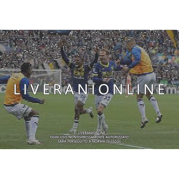 Ondrej Duda of Hellas Verona FC celebrates after scoring goal during Udinese Calcio vs Hellas Verona FC, 29° Serie A Enilive 2024-25 game at Bluenergy stadium in Udine (UD), Italy, on March 15, 2025. (Photo by Davide Casentini)- AGENZIA ALDO LIVERANI SAS