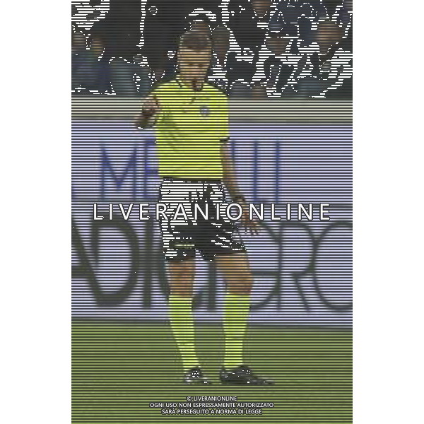 the Referee Davide Massa during Atalanta BC vs Internazionale FC, 29° Serie A Enilive 2024-25 game at Gewiss stadium in Bergamo (BG), Italy, on March 16, 2025. (Photo by Davide Casentini) AG ALDO LIVERANI SAS