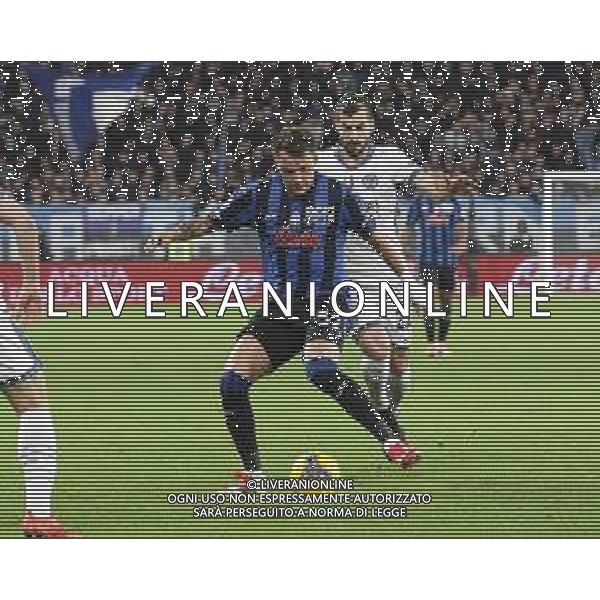 Mateo Retegui of Atalanta BC play the ball during Atalanta BC vs Internazionale FC, 29° Serie A Enilive 2024-25 game at Gewiss stadium in Bergamo (BG), Italy, on March 16, 2025. (Photo by Davide Casentini) AG ALDO LIVERANI SAS