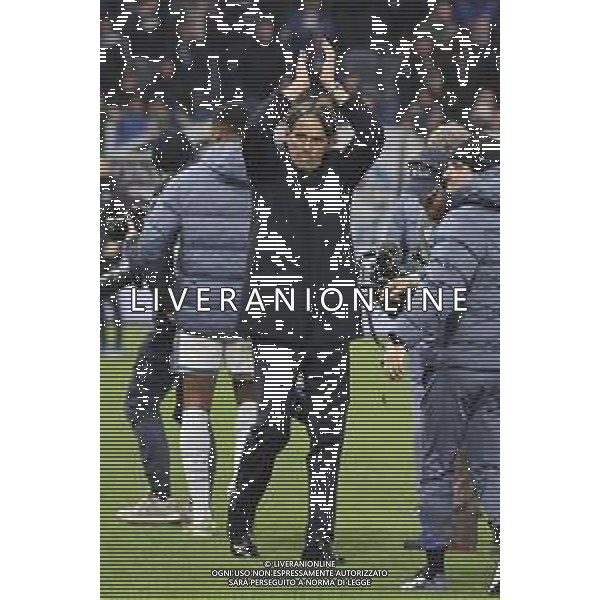 Simone Inzaghi Head Coach of Inter FC celebrate the victory at the end of Atalanta BC vs Internazionale FC, 29° Serie A Enilive 2024-25 game at Gewiss stadium in Bergamo (BG), Italy, on March 16, 2025. (Photo by Davide Casentini) AG ALDO LIVERANI SAS