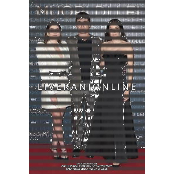 Roma - 18 Marzo 2025 Premiere del film MUORI DI LEI Nella Foto: Maria Chiara Giannetta, Riccardo Scamarcio, Mariela Garriga  Andrea Bracaglia- AGENZIA ALDO LIVERANI SAS