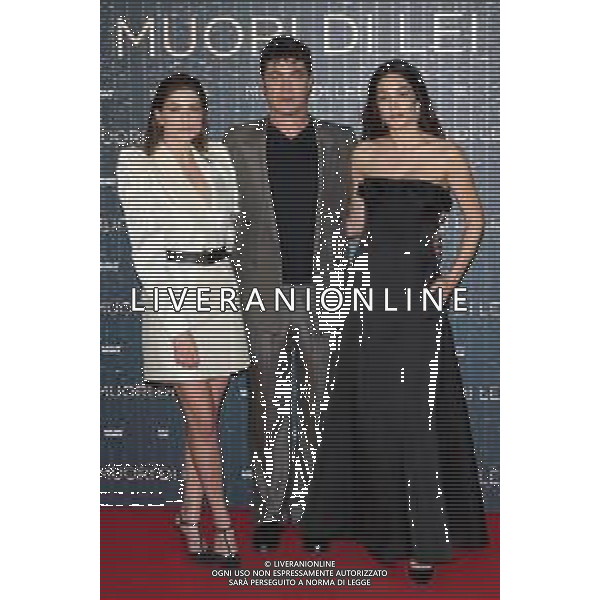 Roma - 18 Marzo 2025 Premiere del film MUORI DI LEI Nella Foto: Maria Chiara Giannetta, Riccardo Scamarcio, Mariela Garriga  Andrea Bracaglia- AGENZIA ALDO LIVERANI SAS