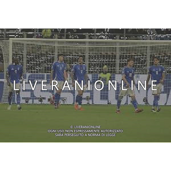 italy players expresses disappointment after Leon Goretzka of Germany goal during Italy vs Germany, Quarter-finals, 1st leg of Uefa Nations League 2025, game at Giuseppe Meazza - San Siro stadium in Milano (MI), Italy, on March 20, 2025. (Photo by Davide Casentini)- AGENZIA ALDO LIVERANI SAS