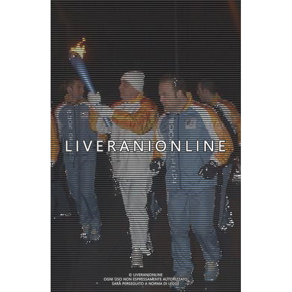 MILANO 29-1-06 ARRIVO IN CITTA\' DELLA TORCIA OLIMPICA NELLA FOTO:galliani adriano PH: CAPRA/LIVERANI