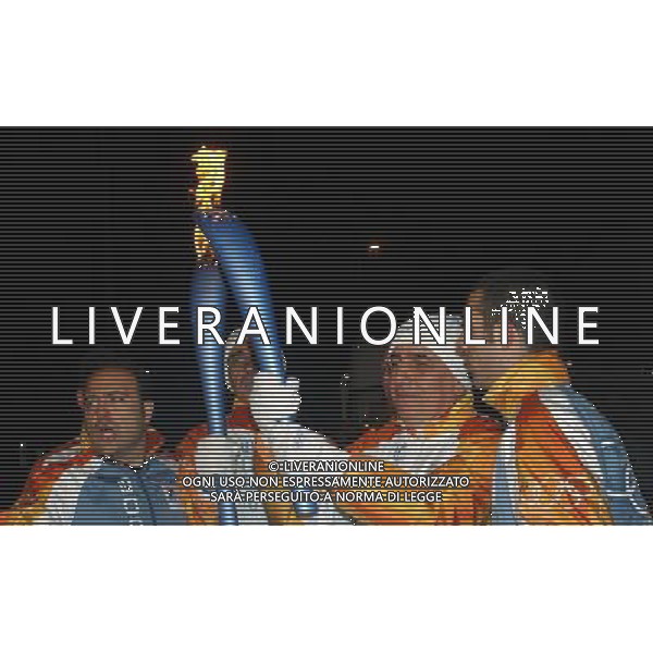 MILANO 29-1-06 ARRIVO IN CITTA\' DELLA TORCIA OLIMPICA NELLA FOTO:galliani adriano PH: CAPRA/LIVERANI