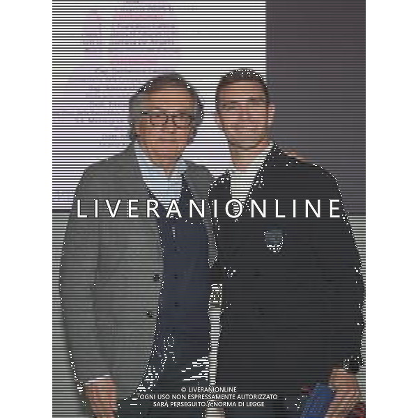 IMOLA 24 03 2025 AUTODROMO ENZO E DINO FERRARI CONVEGNO "... LA LINEA SOTTILE..."IL DISAGIO E LA DEVIANZA MINORILE NELLA FOTO PRESIDENTE FORMULA IMOLA GIAN CARLO MINARDI E ALESSANDRO PIER GUIDI PILOTA FERRARI CAMPIONATO WEC ©SANNA - AGENZIA ALDO LIVERANI SAS