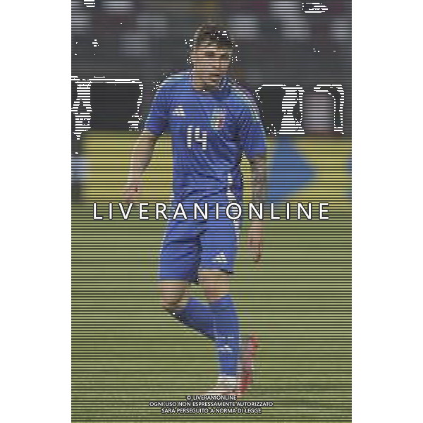 during Italy U21 vs Denmark U21, friendly match before Under21 Championship Slovakia 2025, game at Piercesare Tombolato stadium in Cittadella (PD), Italy, on March 24, 2025. (Photo by Davide Casentini) AG ALDO LIVERANI SAS