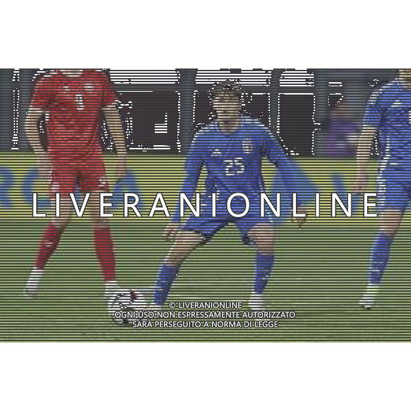 Niccolò Pisilli of Italy U21 during Italy U21 vs Denmark U21, friendly match before Under21 Championship Slovakia 2025, game at Piercesare Tombolato stadium in Cittadella (PD), Italy, on March 24, 2025. (Photo by Davide Casentini) AG ALDO LIVERANI SAS