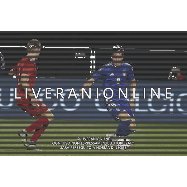 Giovanni Fabbian of Italy U21 play the ball during Italy U21 vs Denmark U21, friendly match before Under21 Championship Slovakia 2025, game at Piercesare Tombolato stadium in Cittadella (PD), Italy, on March 24, 2025. (Photo by Davide Casentini) AG ALDO LIVERANI SAS