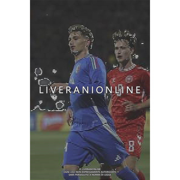Sebastiano Esposito of Italy U21 during Italy U21 vs Denmark U21, friendly match before Under21 Championship Slovakia 2025, game at Piercesare Tombolato stadium in Cittadella (PD), Italy, on March 24, 2025. (Photo by Davide Casentini) AG ALDO LIVERANI SAS