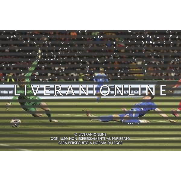 during Italy U21 vs Denmark U21, friendly match before Under21 Championship Slovakia 2025, game at Piercesare Tombolato stadium in Cittadella (PD), Italy, on March 24, 2025. (Photo by Davide Casentini) AG ALDO LIVERANI SAS
