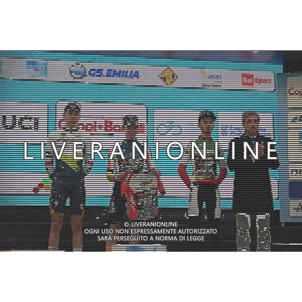 28-03-2025 Settimana Internazionale Coppi E Bartali; Tappa 04 Brisighella - Brisighella; 2025, Visma - Lease A Bike; 2025, Jcl Team Ukyo; 2025, Red Bull - Bora Hansgrohe Development; Tulett, Ben; Cabedo, Marc; Herzog, Emil; Pella, Roberto; Brisighella; ©SIROTTI - AGENZIA ALDO LIVERANI SAS