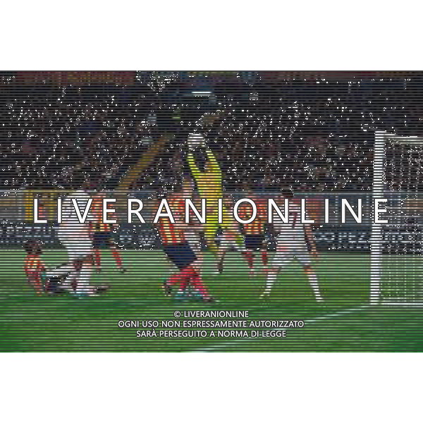 TVEM March 29, 2025 Lecce, Italy - US Lecce vs AS Roma - Italian soccer serie A 2024/25 - Via Del Mare Stadium. In the pic: Mile Svilar of AS Roma ©TVEM Emmanuele Mastrodonato - AGENZIA ALDO LIVERANI SAS