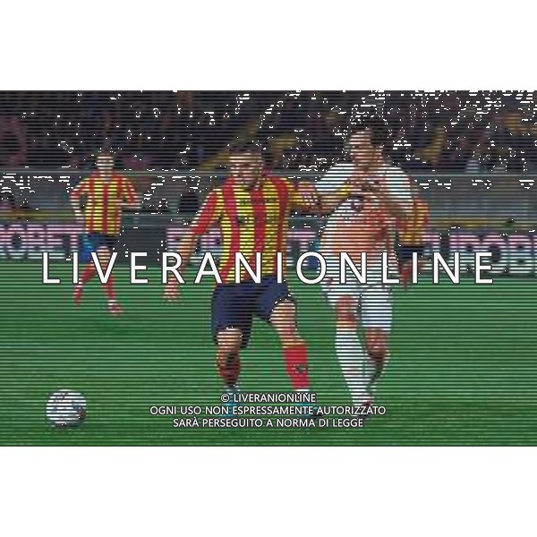 TVEM March 29, 2025 Lecce, Italy - US Lecce vs AS Roma - Italian soccer serie A 2024/25 - Via Del Mare Stadium. In the pic: Nikola Krstovic of US Lecce in action against Mats Hummels of AS Roma ©TVEM Emmanuele Mastrodonato - AGENZIA ALDO LIVERANI SAS