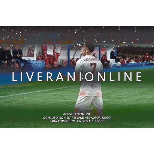 TVEM March 29, 2025 Lecce, Italy - US Lecce vs AS Roma - Italian soccer serie A 2024/25 - Via Del Mare Stadium. In the pic: Lorenzo Pellegrini of AS Roma ©TVEM Emmanuele Mastrodonato - AGENZIA ALDO LIVERANI SAS