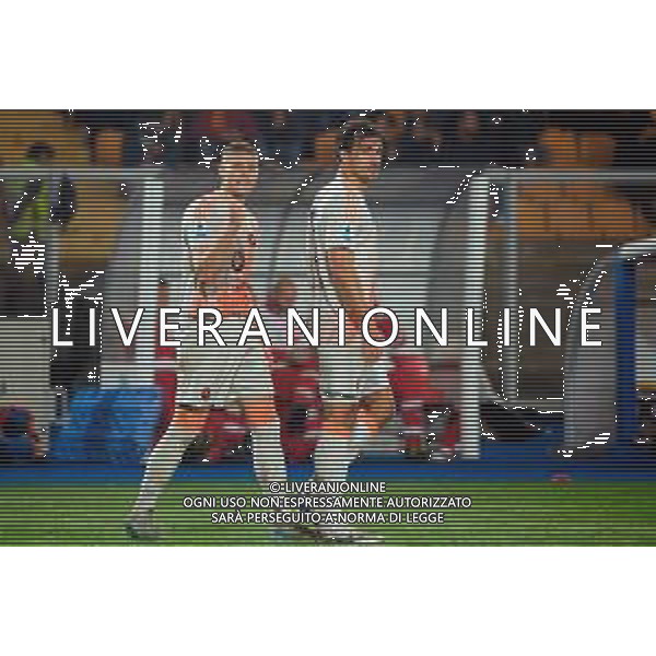 TVEM March 29, 2025 Lecce, Italy - US Lecce vs AS Roma - Italian soccer serie A 2024/25 - Via Del Mare Stadium. In the pic: Artem Dovbyk of AS Roma celebrates after scoring a goal ©TVEM Emmanuele Mastrodonato - AGENZIA ALDO LIVERANI SAS