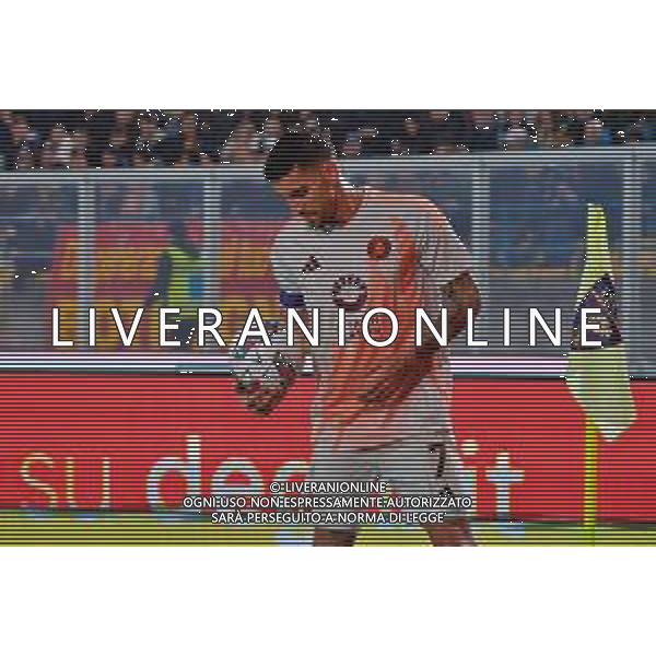 TVEM March 29, 2025 Lecce, Italy - US Lecce vs AS Roma - Italian soccer serie A 2024/25 - Via Del Mare Stadium. In the pic: Lorenzo Pellegrini of AS Roma ©TVEM Emmanuele Mastrodonato - AGENZIA ALDO LIVERANI SAS