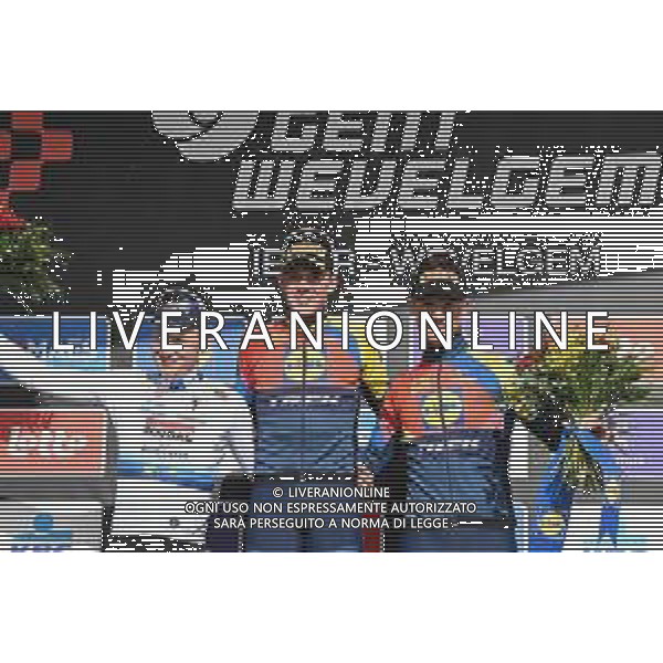 30-03-2025 Gent - Wevelgem; 2025, Lidl - Trek; 2025, Soudal - Quick Step; Pedersen, Mads; Merlier, Tim; Milan, Jonathan; Wevelgem; ©SIROTTI - AGENZIA ALDO LIVERANI SAS
