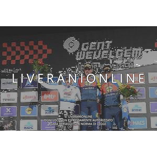 30-03-2025 Gent - Wevelgem; 2025, Lidl - Trek; 2025, Soudal - Quick Step; Pedersen, Mads; Merlier, Tim; Milan, Jonathan; Wevelgem; ©SIROTTI - AGENZIA ALDO LIVERANI SAS