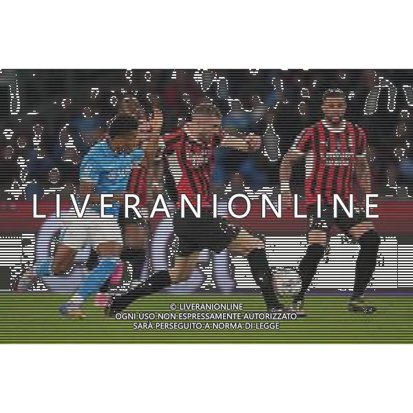 NAPOLI vs MILAN Campionato Calcio Serie A 30-03-2025 Nella Foto: Strahinja Pavlovic, David Neres Foto Mosca, Ag.Liverani