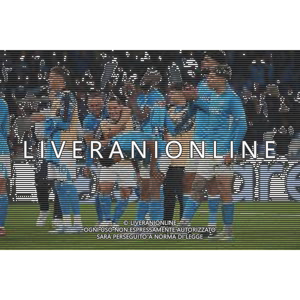 NAPOLI vs MILAN Campionato Calcio Serie A 30-03-2025 Nella Foto: esultanza fine gara napoli Foto Mosca, Ag.Liverani- AGENZIA ALDO LIVERANI SAS
