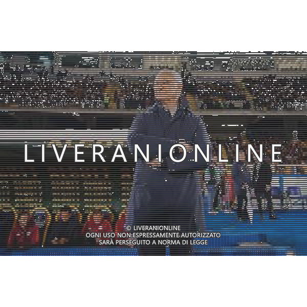 TVEM March 29, 2025 Lecce, Italy - US Lecce vs AS Roma - Italian soccer serie A 2024/25 - Via Del Mare Stadium. In the pic: coach Claudio Ranieri of AS Roma ©TVEM Emmanuele Mastrodonato - AGENZIA ALDO LIVERANI SAS