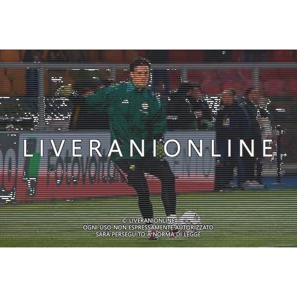 TVEM March 29, 2025 Lecce, Italy - US Lecce vs AS Roma - Italian soccer serie A 2024/25 - Via Del Mare Stadium. In the pic: Mile Svilar of AS Roma ©TVEM Emmanuele Mastrodonato - AGENZIA ALDO LIVERANI SAS