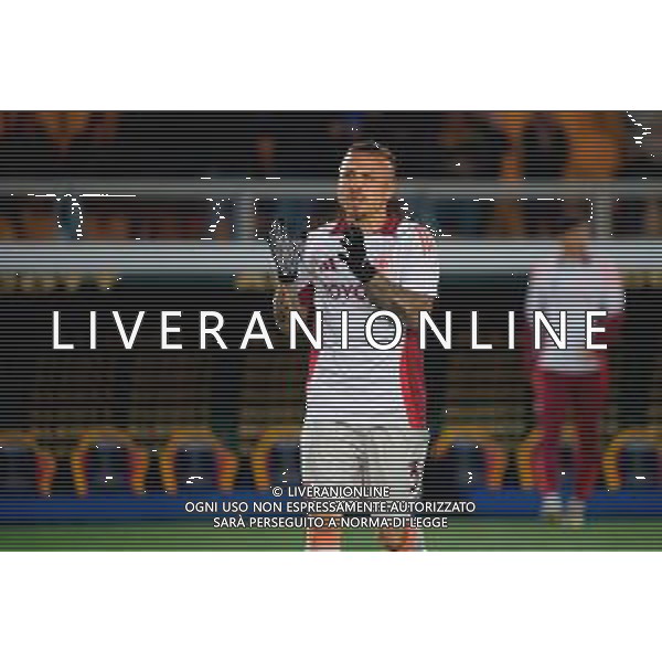 TVEM March 29, 2025 Lecce, Italy - US Lecce vs AS Roma - Italian soccer serie A 2024/25 - Via Del Mare Stadium. In the pic: Angelino of AS Roma ©TVEM Emmanuele Mastrodonato - AGENZIA ALDO LIVERANI SAS