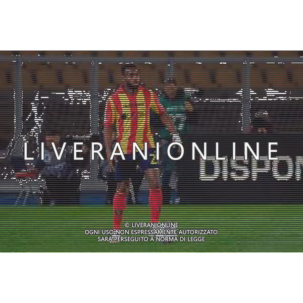 TVEM March 29, 2025 Lecce, Italy - US Lecce vs AS Roma - Italian soccer serie A 2024/25 - Via Del Mare Stadium. In the pic: Lassana Coulibaly of US Lecce ©TVEM Emmanuele Mastrodonato - AGENZIA ALDO LIVERANI SAS