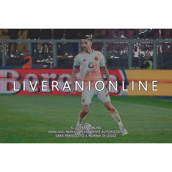 TVEM March 29, 2025 Lecce, Italy - US Lecce vs AS Roma - Italian soccer serie A 2024/25 - Via Del Mare Stadium. In the pic: Lorenzo Pellegrini of AS Roma ©TVEM Emmanuele Mastrodonato - AGENZIA ALDO LIVERANI SAS