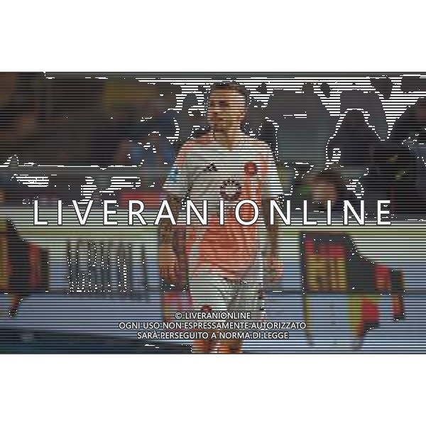 TVEM March 29, 2025 Lecce, Italy - US Lecce vs AS Roma - Italian soccer serie A 2024/25 - Via Del Mare Stadium. In the pic: Angelino of AS Roma ©TVEM Emmanuele Mastrodonato - AGENZIA ALDO LIVERANI SAS