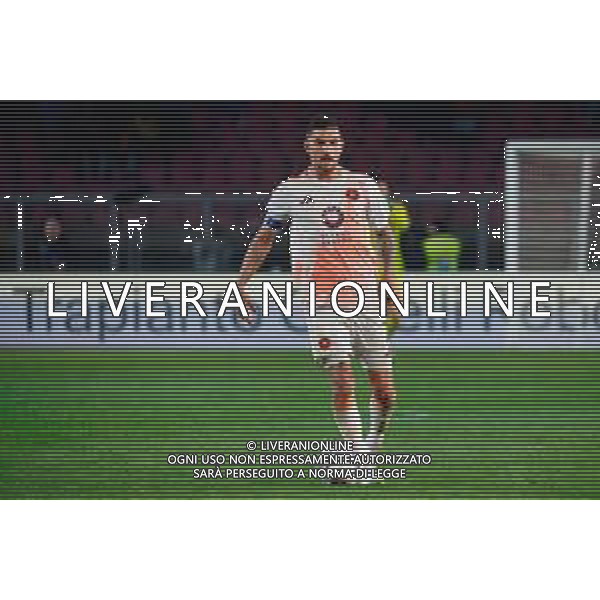 TVEM March 29, 2025 Lecce, Italy - US Lecce vs AS Roma - Italian soccer serie A 2024/25 - Via Del Mare Stadium. In the pic: Lorenzo Pellegrini of AS Roma ©TVEM Emmanuele Mastrodonato - AGENZIA ALDO LIVERANI SAS