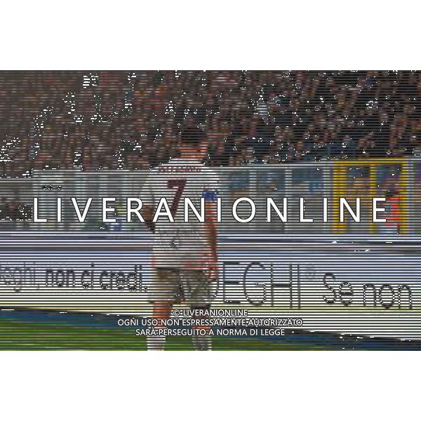 TVEM March 29, 2025 Lecce, Italy - US Lecce vs AS Roma - Italian soccer serie A 2024/25 - Via Del Mare Stadium. In the pic: Lorenzo Pellegrini of AS Roma ©TVEM Emmanuele Mastrodonato - AGENZIA ALDO LIVERANI SAS