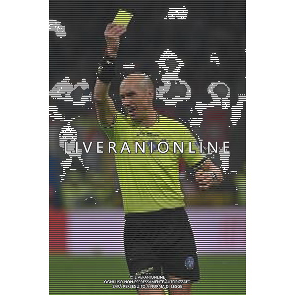 Milan vs Inter nella foto l\'arbitro Michael Fabbri di Ravenna Milano 02-04-2025 Stadio Giuseppe Meazza - San Siro Coppa Italia Frecciarossa - semifinale gara di andata foto Roberto Garavaglia/Agenzia Aldo Liverani sas- AGENZIA ALDO LIVERANI SAS