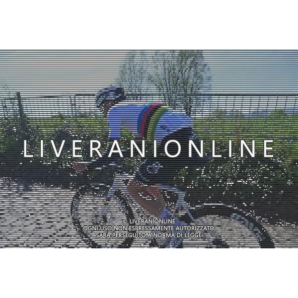 04-04-2025 Allenamento 2 Tour Des Flandres 2025; 2025, Uae Team Emirates - Xrg; Pogacar, Tadej; Koppenberg;