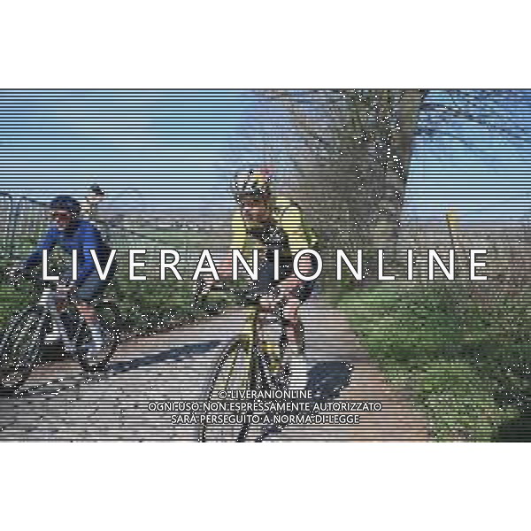 04-04-2025 Allenamento 2 Tour Des Flandres 2025; 2025, Visma - Lease A Bike; Van Aert, Wout; Koppenberg;