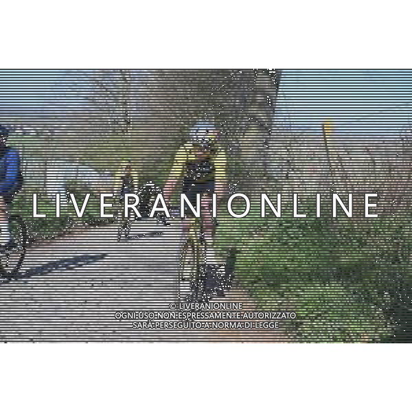 04-04-2025 Allenamento 2 Tour Des Flandres 2025; 2025, Visma - Lease A Bike; Van Aert, Wout; Koppenberg;
